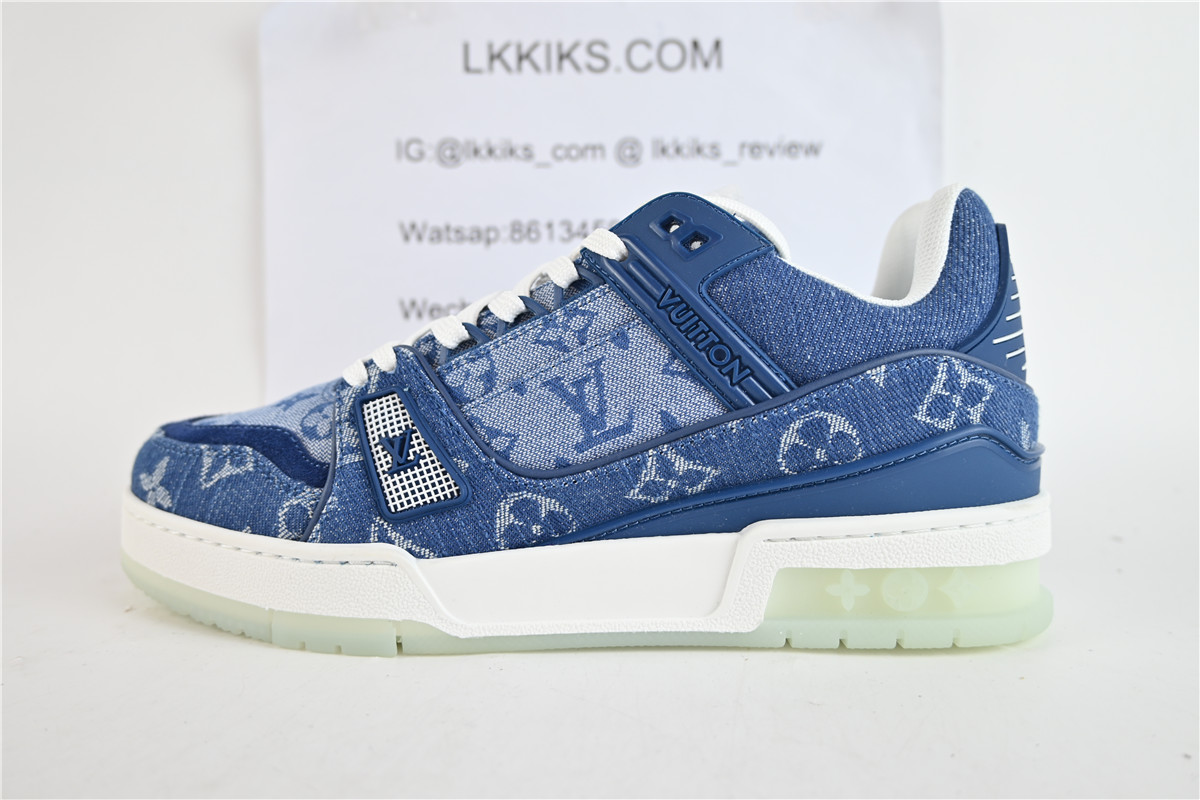 L0vis Vvtt0n Trainer Sneaker Denim Monogram